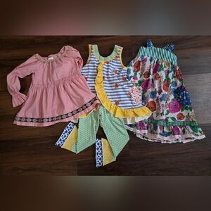 Bundle Of Beautiful Matilda Jane Girls Summer Clothes, Sz 6